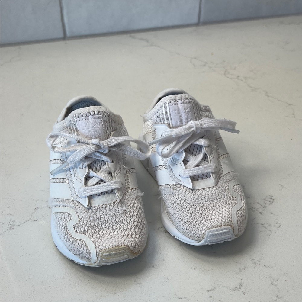 Kids White Adidas Sneakers